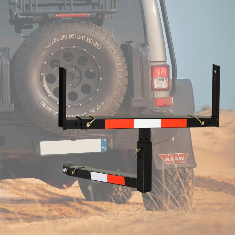 Soozier Suspended Truck Bed Extender with Adjustable Width and Height For Ladder, Rack, Canoe, Kayak, Long Pipes and Lumber