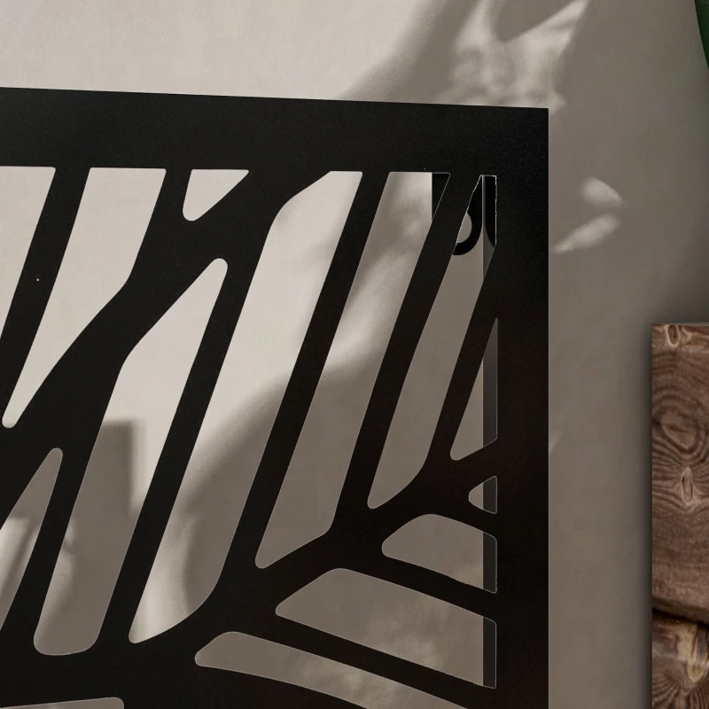 Outsunny Metal Outdoor Raised Garden Bed with Privacy Screen, Privacy Panel and Planter Box, Wall-Mounted or Freestanding, Black