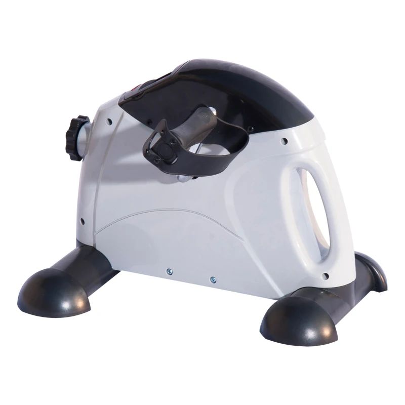 Soozier Portable Mini Exercise Bike Desk Pedal Indoor Cycle Fitness Hand Foot Exercise Machine w/ LCD Display