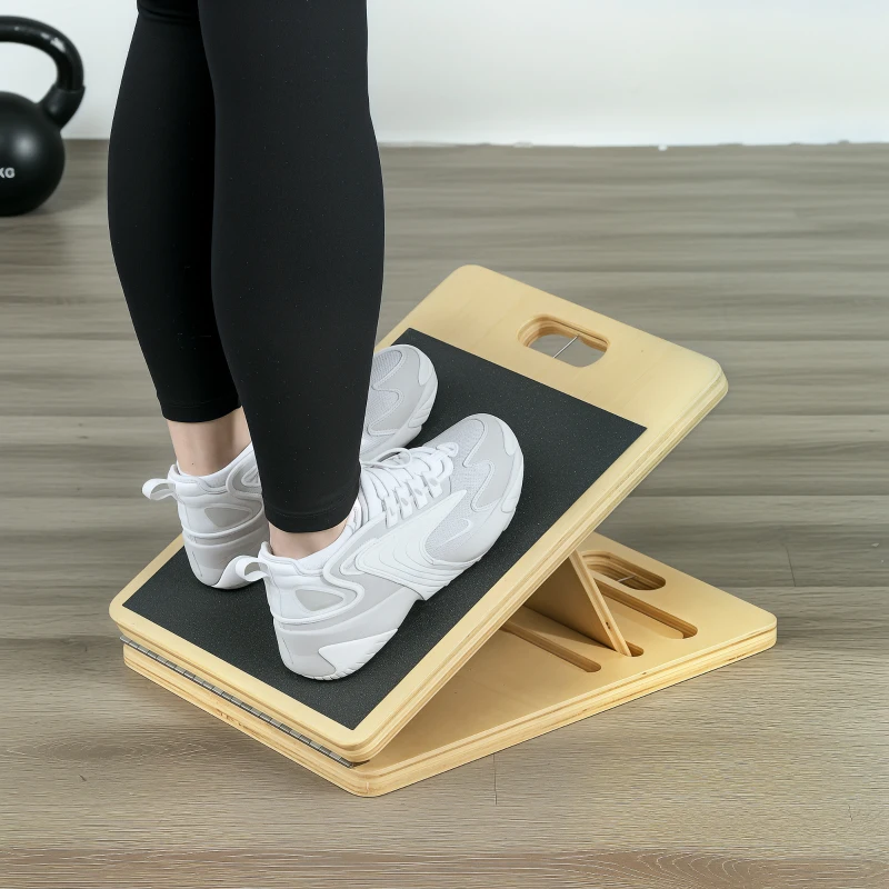 Soozier Pilates Bar Kit with Resistance Bands and Foldable Calf Stretch Board, Pilates Equipment for Full Body Workouts, Grey