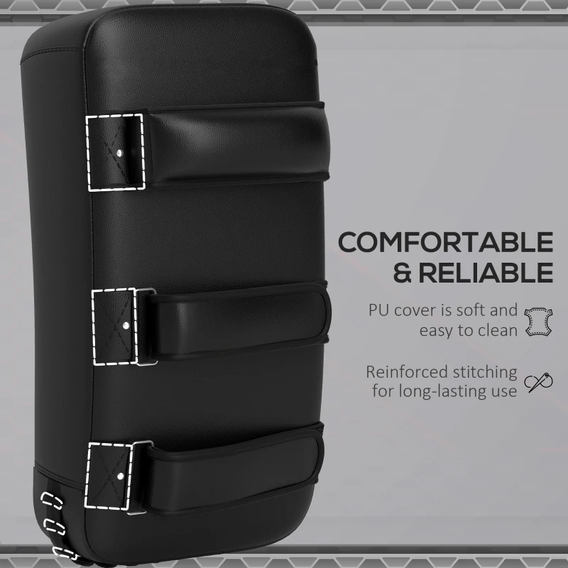 Soozier 16.5 in Muay Thai Kick Shield Punching Pad, Kick Shield for Martial Arts, Karate, Kickboxing, MMA x 1 Unit, Red