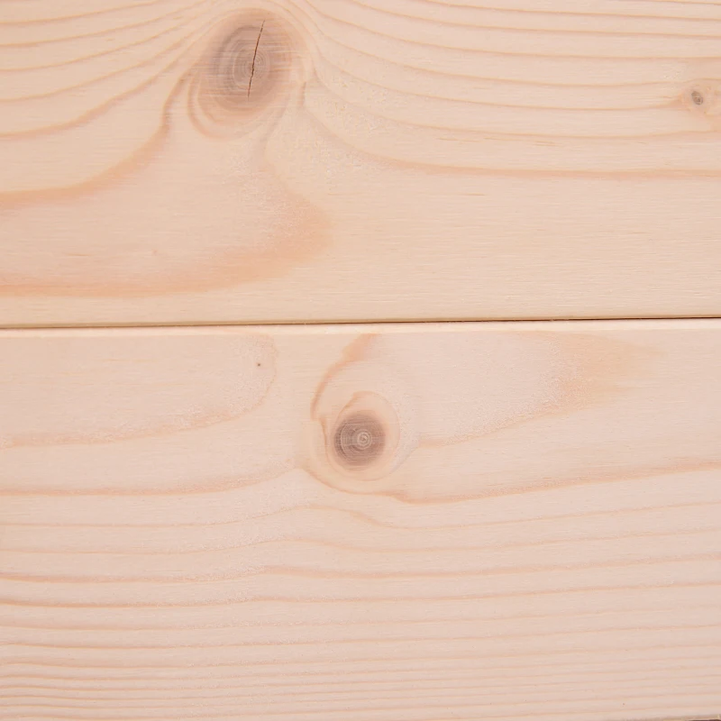 Outsunny 34"x18"x30" Wooden Raised Garden Bed, Elevated Planter Box with Legs, Drainage Holes, Inner Bag for Garden, Natural