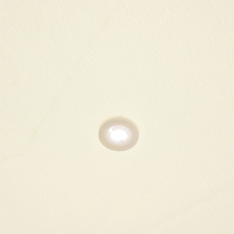 Outsunny Portable Gazebo 10x10 Steel Patio Outdoor Sun Shelter for Porch, Patio & Yard, Weather-resistan, Cream White