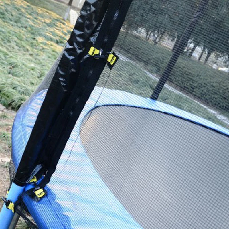 Soozier 12FT Trampoline Net Enclosure Trampolining Bounce Safety Accessories w/ 8 Poles Net Enclosure Only, Black