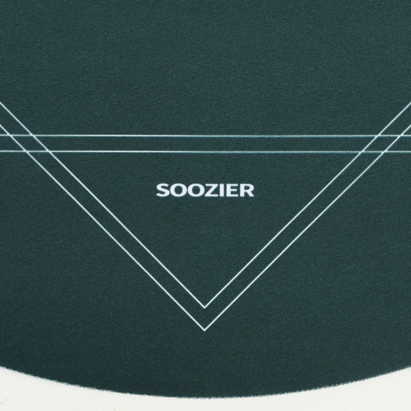 Soozier Poker Mat Texas Hold'em Poker Table Top with Non-Slip Bottom Dark Green