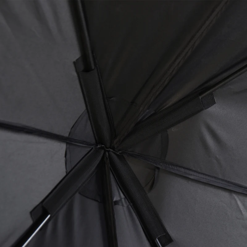 Outsunny 5-8 Person Pop-up Ice Fishing Shelter, Portable Ice Fishing Tent, Black