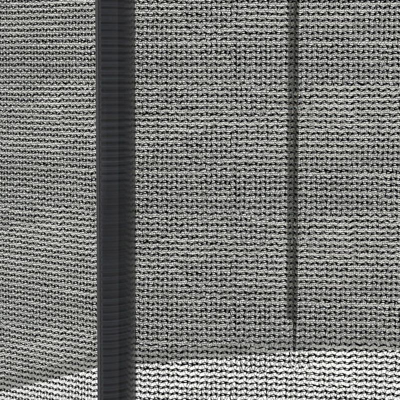 Soozier Trampoline Net Enclosure for 14ft Round Trampoline with 8 Straight Poles Poles Not Included, Weather Resistant Trampoline Netting Replacement with Zippered Entrance, Black