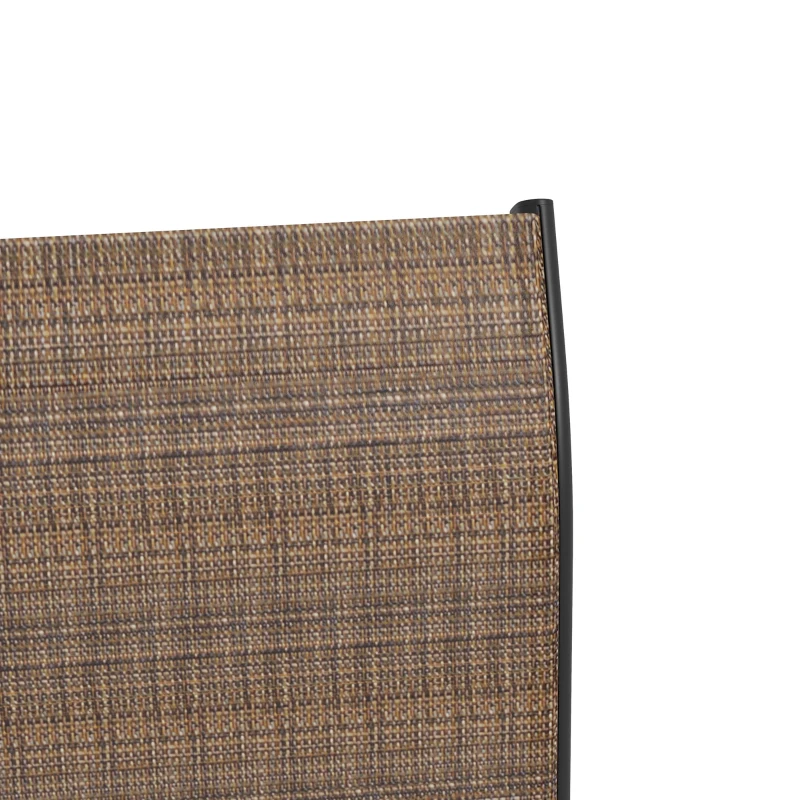 Outsunny Outdoor Bar Stools Set of 2, 360° Swivel Bar Height Chairs, 26.8" x 29.5" x 48.4", Brown