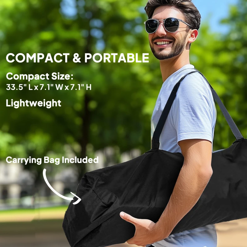 Outsunny Hammock Camping Chair Set of 2, Adjustable Back Folding Swinging Hammock Chair with Cup Holder, Padded Seat, Dark Gray