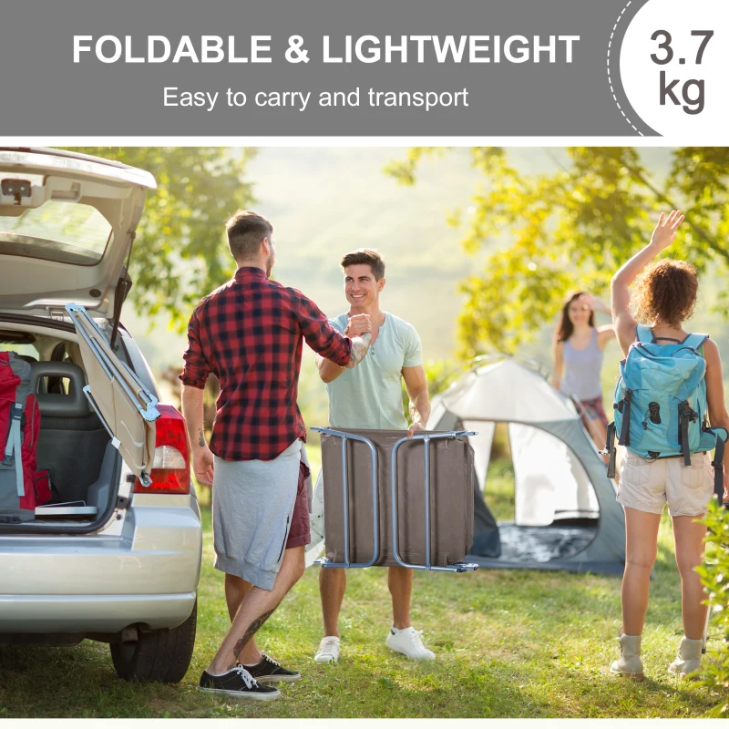 Outsunny Folding Chaise Lounge Chair, Pool Sun Tanning Chair, Outdoor Lounge Chair with 5-Position Reclining Back Brown