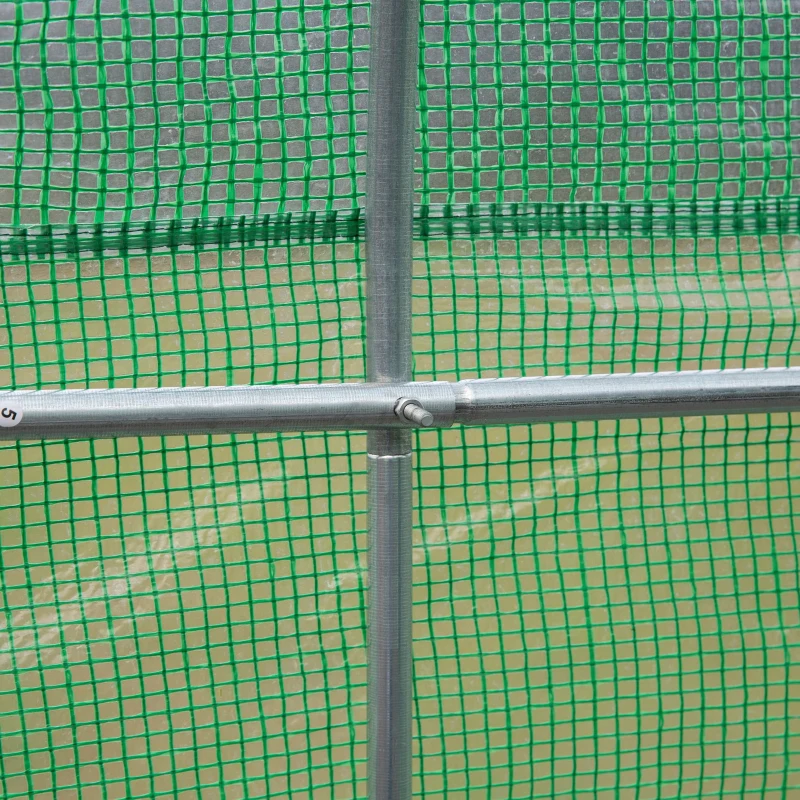 Outsunny Outdoor Greenhouse Walk-In Greenhouse Portable Greenhouse Canada Garden Plant Flower Seed Greenhouse W/ Premium Steel Frame