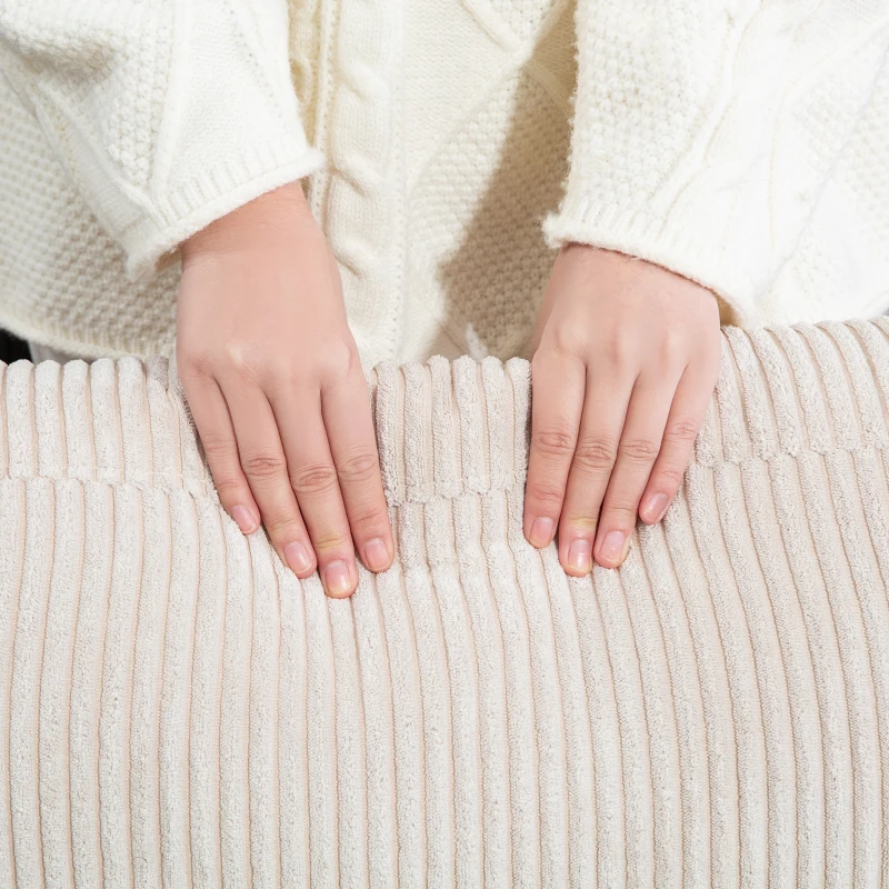 HOMCOM Vintage Loveseat, Upholstered Love Seat Furniture, Fabric 2 Seater Sofa with Rolled Arms, Rubber Wood Legs, Beige