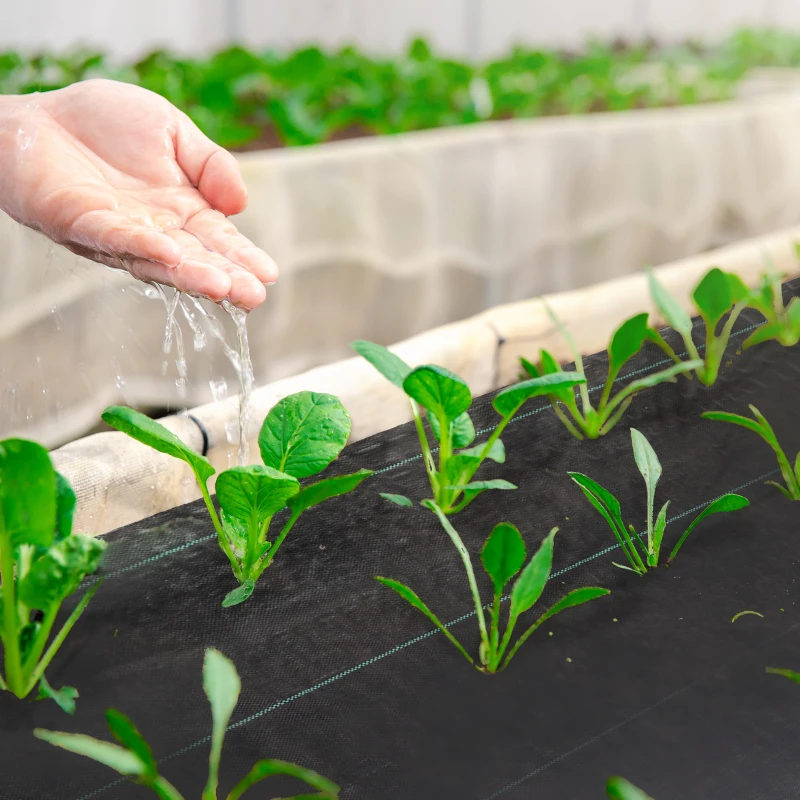 Outsunny 3ft x 300ft Weed Barrier, Landscape Fabric, for Greenhouse Yard Garden Weed Control, Heavy-Duty & Easy Setup, 3.5oz