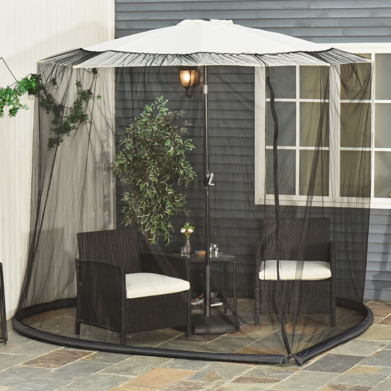 その他 Patio Umbrellas Netting Tent Netting Outdoor Garden Umbrella Table Screen Parasol Outdoor Garden Mosquito Cover Patio Umbrella Parasol Mosquito Net Cover, Outdoor Garden Umbrella Table
