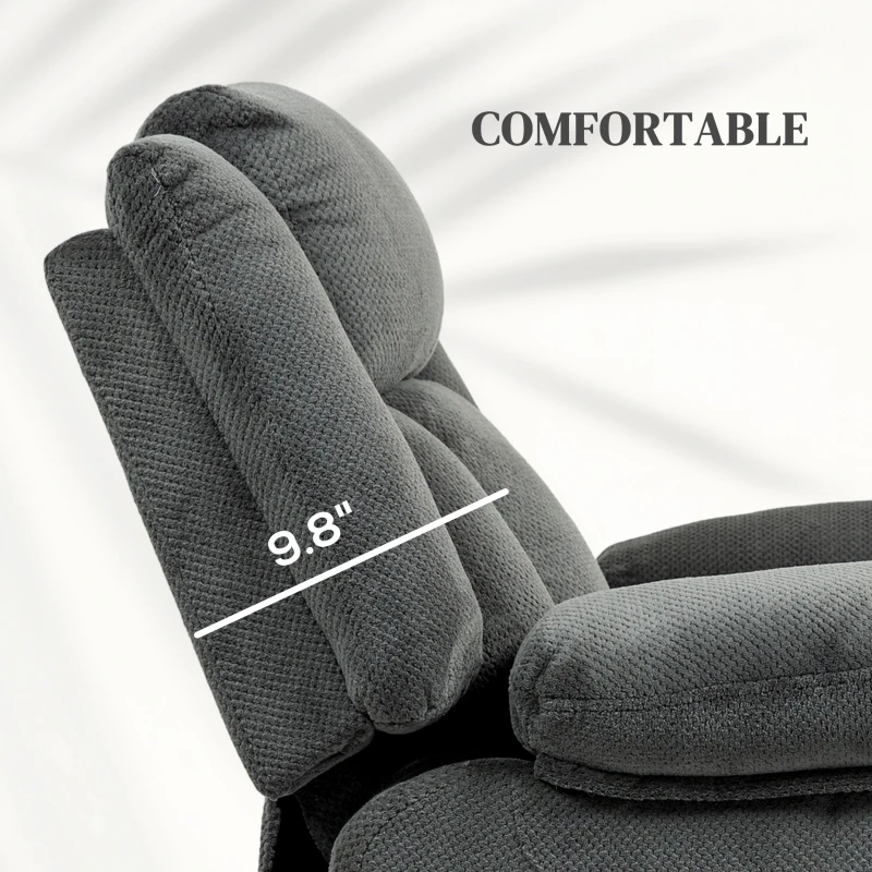 HOMCOM Power Lift Recliner Chair with Massage and Heat, Electric Lift Chair with Side Pockets for Elderly, Gray
