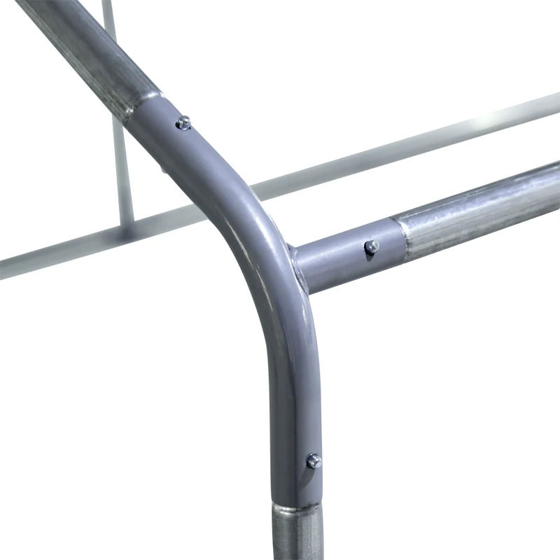 PawHut 9.8' x 6.6' x 6.6' Chicken Coop Cage, Outdoor Hen House w/Cover & Lockable Door