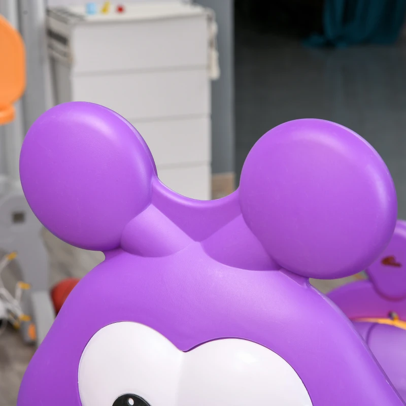 Qaba Lion Design Tunnel for Kids to Crawl Through, for 3-6 Years, Purple
