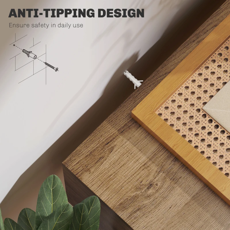 HOMCOM Narrow Console Table with Drawers, 35" Entryway Table with Hairpin Legs for Hallway, Foyer, Living Room, Brown