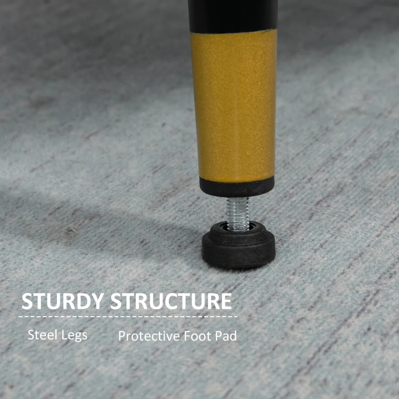 HOMCOM Accent Chair, Upholstered Armchair with Tufted Back Cushion and Steel Legs for Living Room, Bedroom, Grey