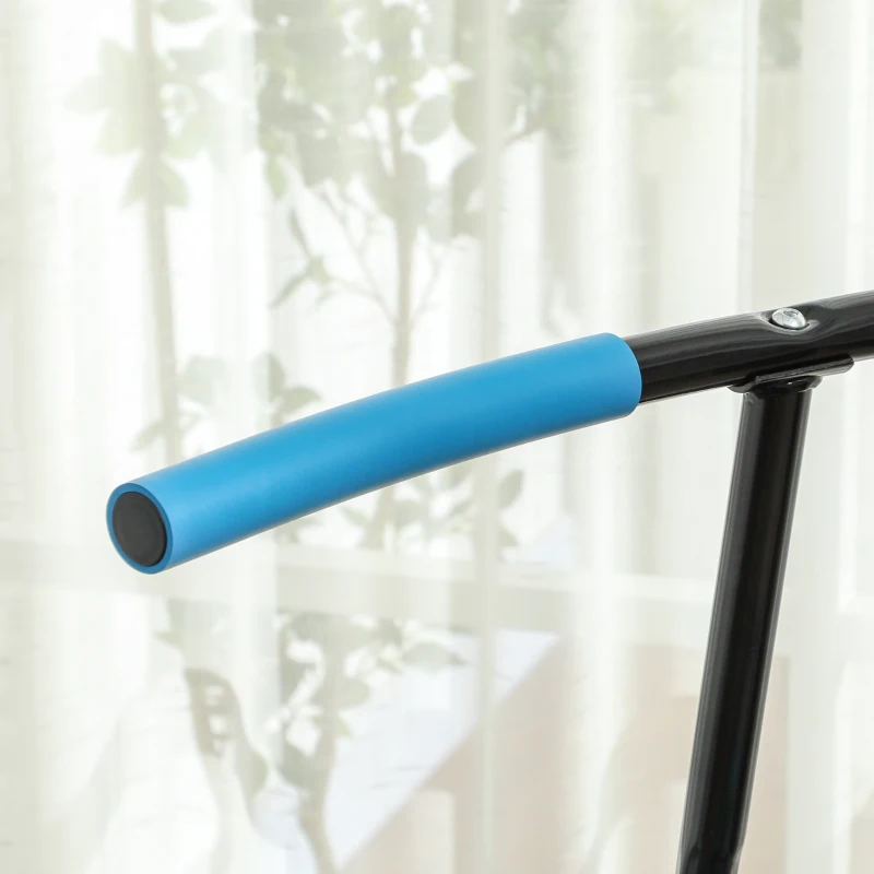 Soozier 45" Rebounder Trampoline for Adults, Quiet Bungee Rebounder with LED Lights and Adjustable Handle, Blue