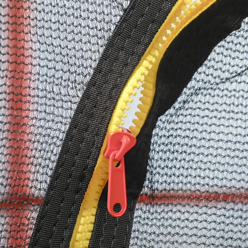 Outsunny 55" Kids Trampoline with Enclosure Net for Indoor/Outdoor, Trampoline for Boys and Girls Age 3-6 Years, Pink