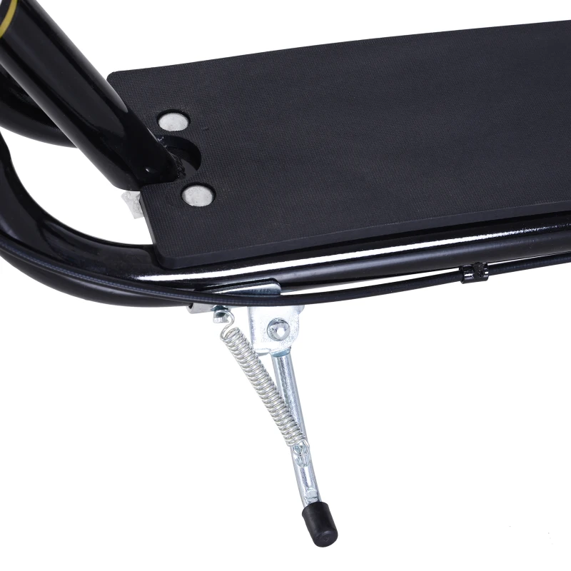 HOMCOM Youth Scooter Teen Kick Scooter Kids Children Stunt Scooter Bike Bicycle Ride On 16" Inflatable Wheels Black