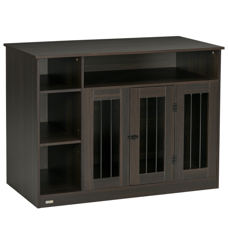PawHut Dog Crate Furniture with Storage Space, Dog Kennel