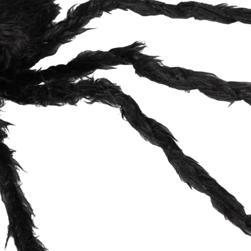 HOMCOM 3.25" Halloween Prop Light-up Oversized Spider, Outdoor Halloween Decoration with Light Up Bendable Legs