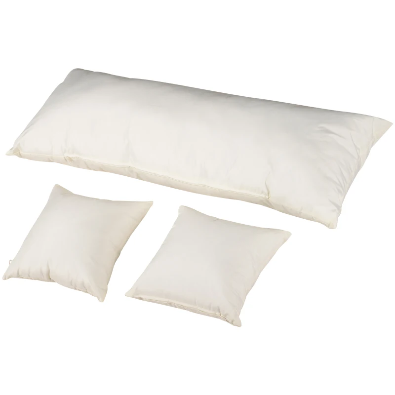 Outsunny Patio Outdoor Sofa, PE Rattan Wicker Loveseat, Outdoor Couch with 2 Throw Pillows & Comfortable Cushions, Cream White