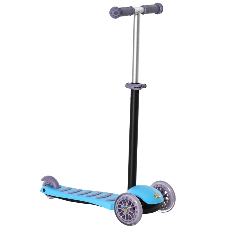 Qaba 3-in-1 Ride On Push Car, Kids Scooter, Sliding Walker, Push Rider, with Adjustable Handlebar, 3 Balanced Wheels, Removable Storage Seat, for Boys and Girls Aged 2-6 Years Olds, Blue