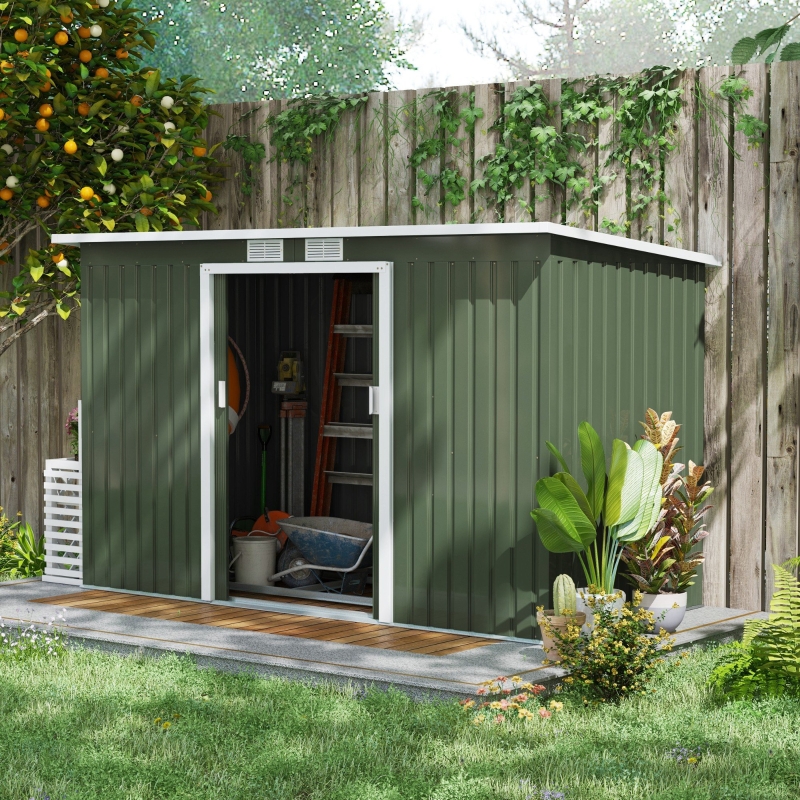 Outsunny 7' x 4' x 6' Garden Storage Shed Outdoor Patio