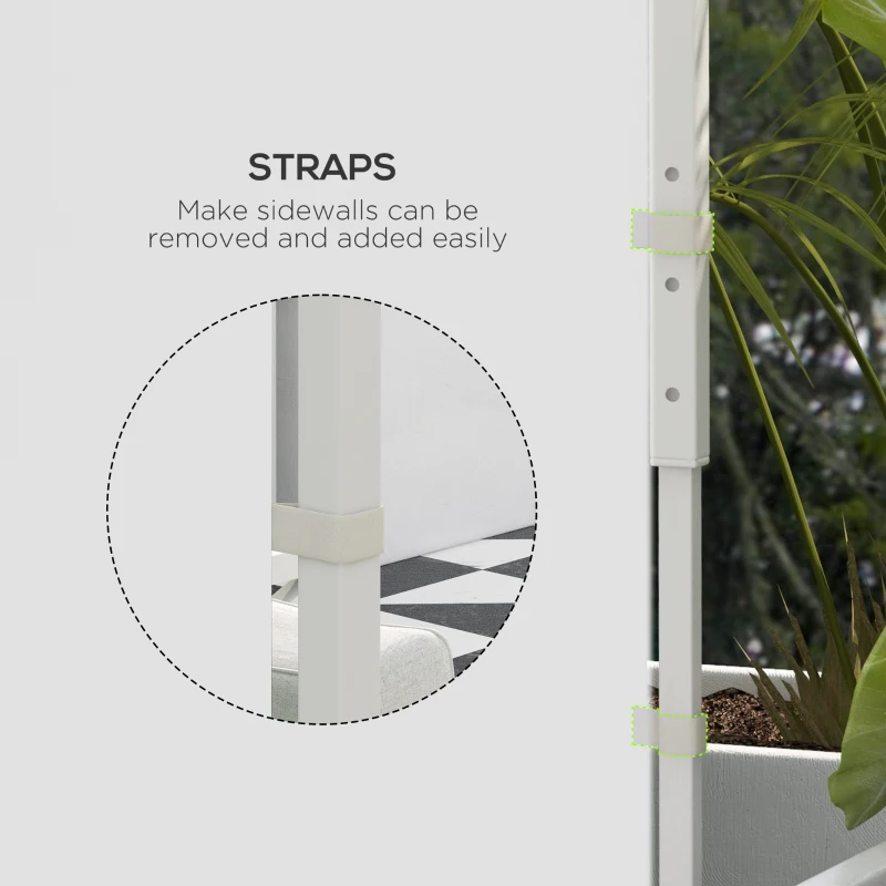 Outsunny 2PCS Instant Canopy Sidewalls, Canopy Walls Replacement, for 10' x 10' or 10' x 20' Pop Up Canopy