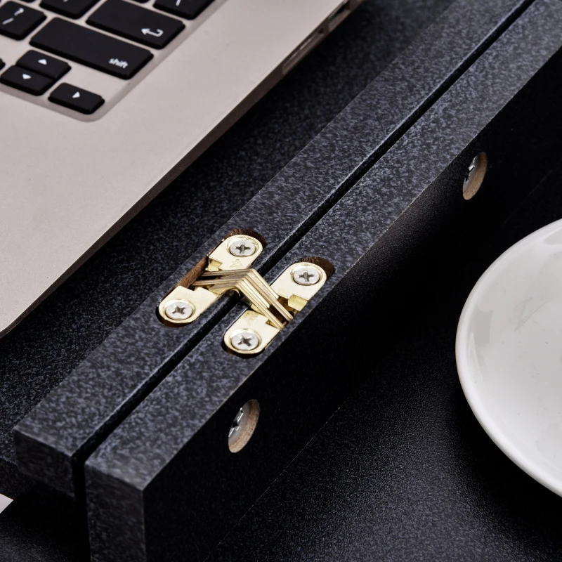 HOMCOM Mobile Laptop Computer Desk Expandable Home Office Table Workstation with Wheels