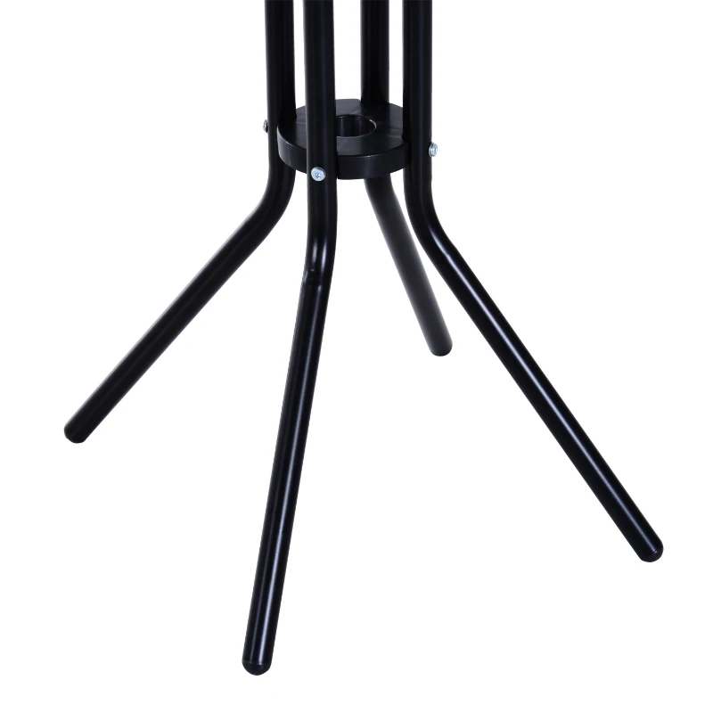 Outsunny 3pcs Patio Bar Set, Outdoor Bistro Set with 2 Bar Stools and 1 Tempered Glass Bar Table, Dining Chat Set, Tan