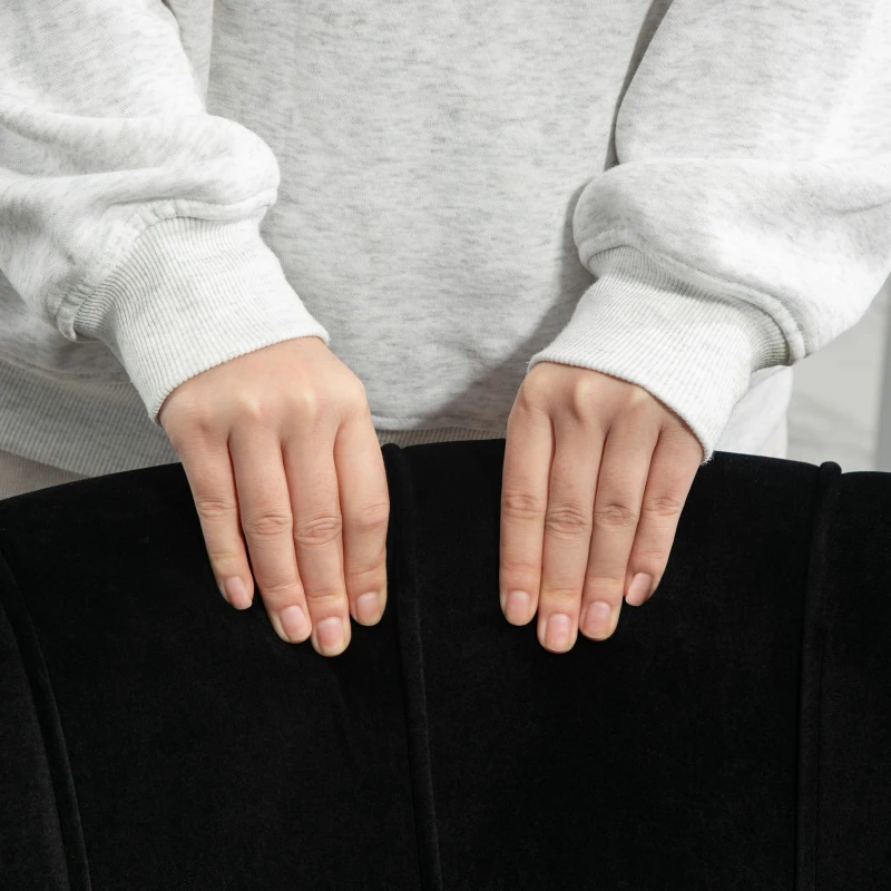 HOMCOM Fabric Armchair, Modern Accent Chair with Gold Metal Legs for Living Room, Bedroom, Home Office, Black