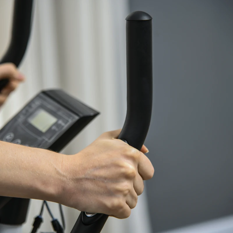 Soozier Quiet Exercise Bike Stationary Bike with 8-Level Magnetic Resistance, Heart-Rate Sensor