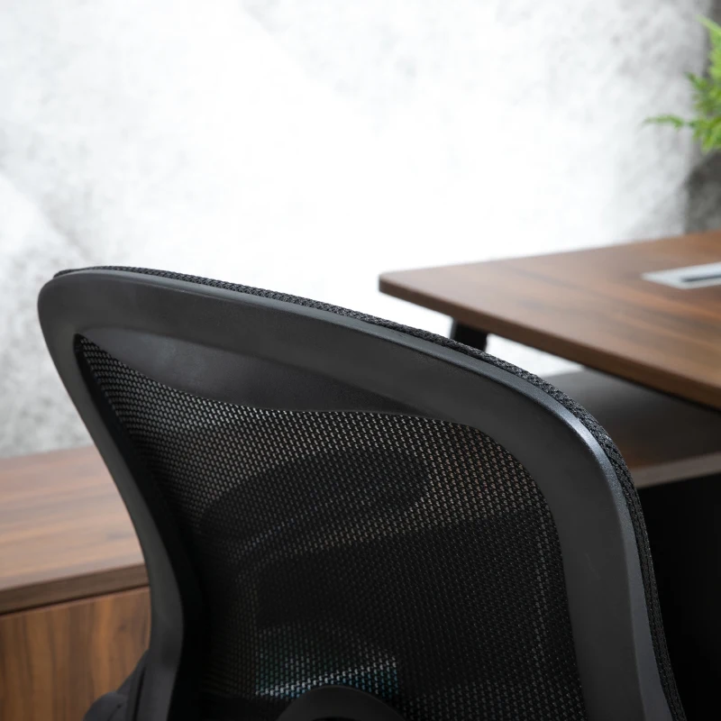 Vinsetto Adjustable Drafting Chair Tall Office Stand-Up Chair with Flip-up Armrest and Foot Ring, 360° Swivel, Black