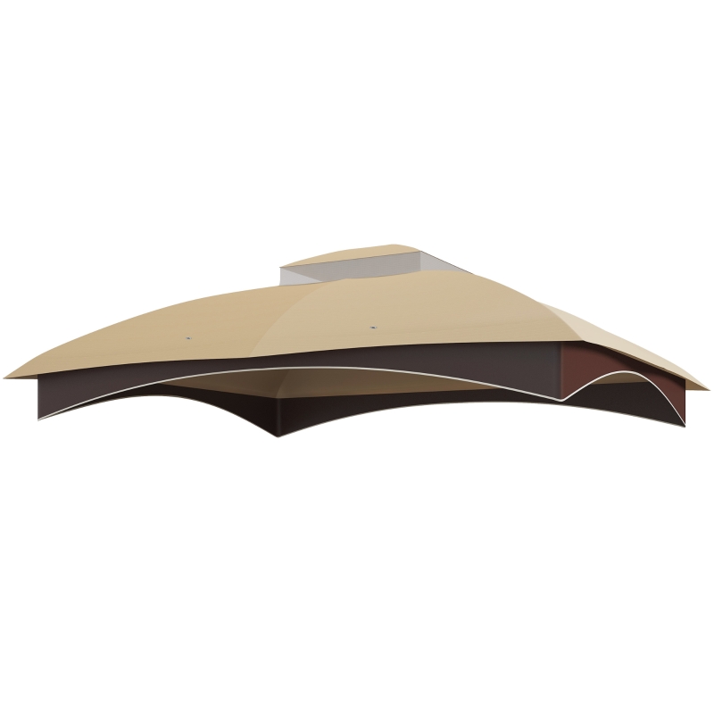 tooo♡　10 Outsunny 10' x 12' Double-Tier Gazebo Cover, Patio Gazebo