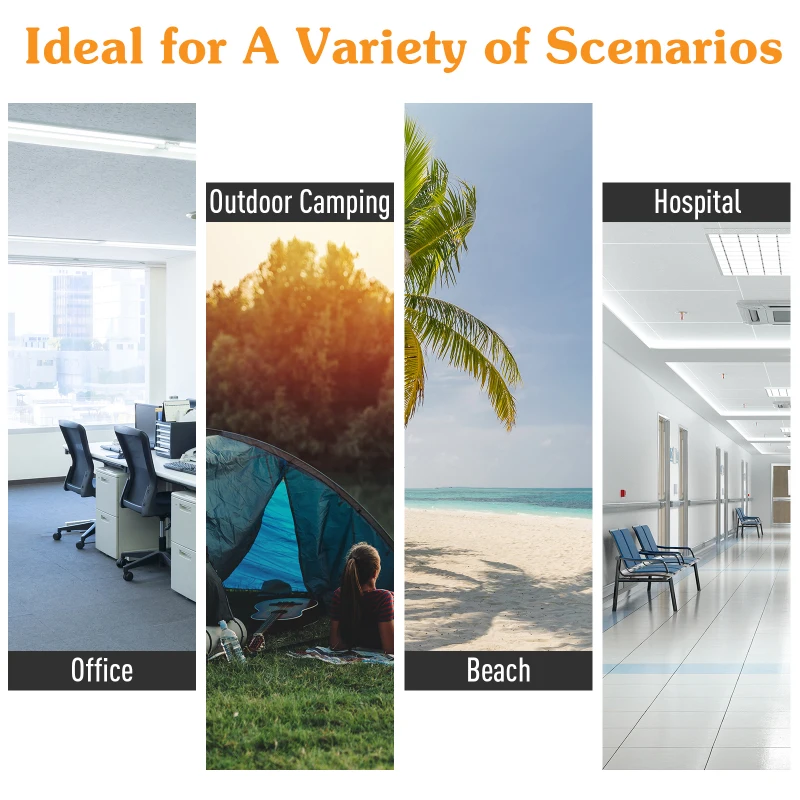 Outsunny Folding Camping Cots for Adults with Carry Bag, Side Pocket, Outdoor Portable Sleeping Bed, 330 lbs. Capacity, Black