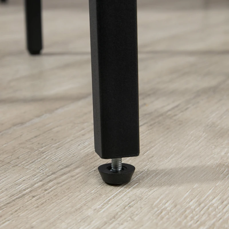 HOMCOM 5-Piece Bar Table and Chairs Set, Space Saving Dining Table with 4 Stools for Pub & Kitchen, Dark Brown