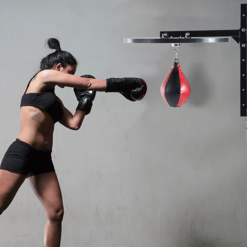 Soozier Speed Bag Platform Speedball Frame Wall Mounted Boxing MMA Workout Punching Bag