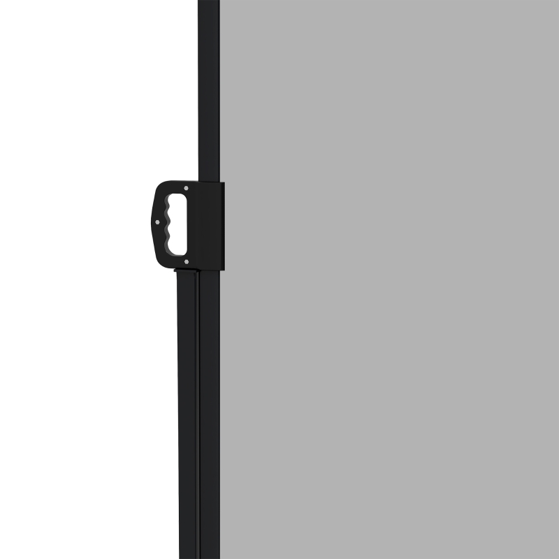 Outsunny 13' x 6' Retractable Side Awning, Outdoor Privacy Screen for Garden, Hot Tub, Balcony, Terrace, Pool, Light Grey