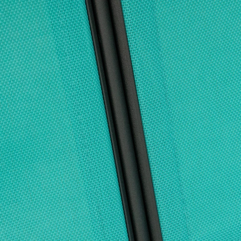 Outsunny 2-Person Patio Swings with Canopy, Outdoor Canopy Swing with Adjustable Shade, Breathable Mesh Seats and  Steel Frame for Garden, Poolside, Backyard, Blue