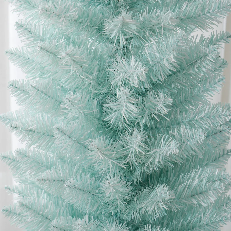 HOMCOM 7' PVC Slim Pencil Artificial Christmas Tree 500 Branch Tips