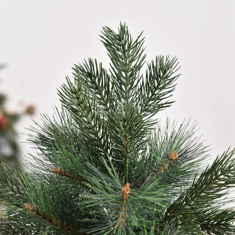 HOMCOM 5FT Artificial Pop-Up Christmas Tree Holiday Home Decoration, Green for Party