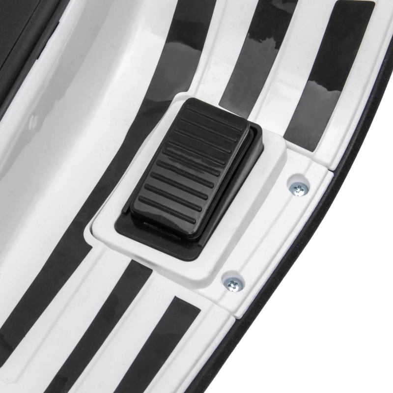 Qaba Vespa Licensed Kids Motorcycle 6V Toddler Motorcycle with Music, FM Radio, Headlight, WHite