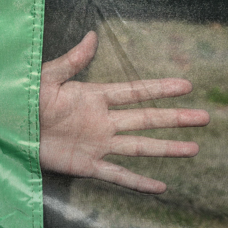 Outsunny Pop-Up Tent, Foldable Screen Tent with Carry Bag, Zippered Door and Ground Stakes, Fits 3-4 People, Green