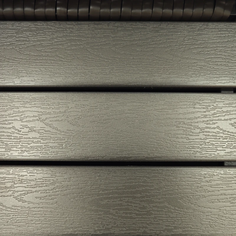 Outsunny Wicker Storage Bench Deck Box with Comfortable Cushion Navy Blue