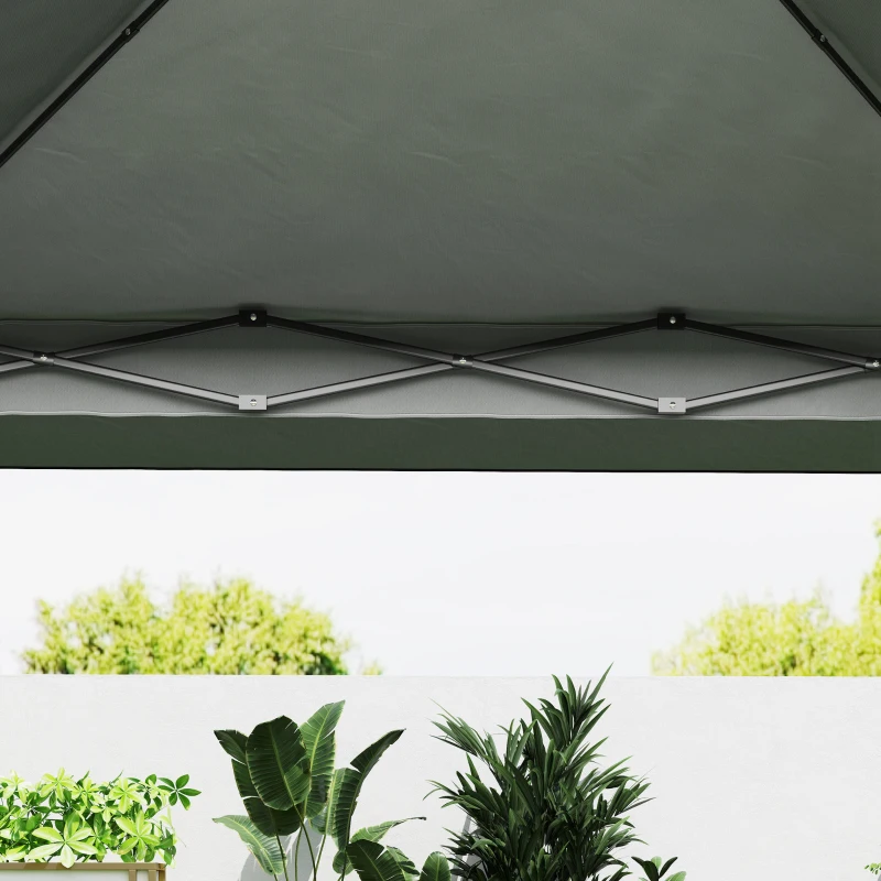 Outsunny 13' x 13' Pop Up Canopy Tent, UPF50+ Tents for Parties, Height Adjustable, with Wheeled Carry Bag and 4 Sand Bags, Navy