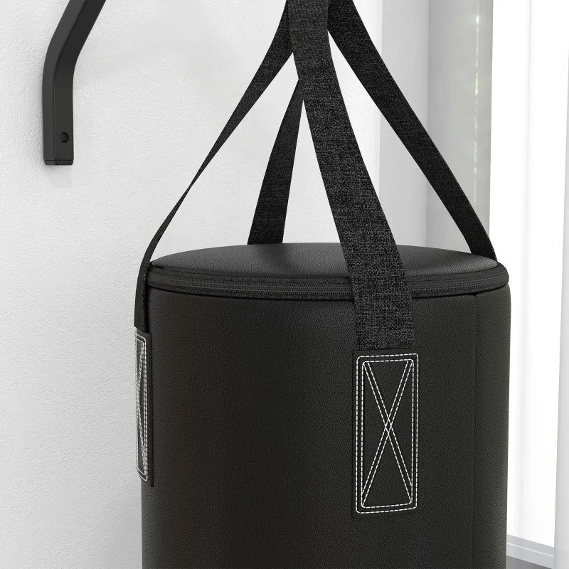 Soozier Heavy Bag Wall Mount Set, Unfilled Punching Bag Hanger with Boxing Gloves for Muay Thai and MMA Training